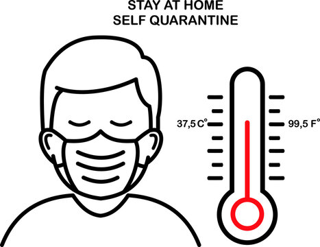 Graphic Illustration Of  The Maximum Body Temperature Limit Is Measured With A Thermometer
