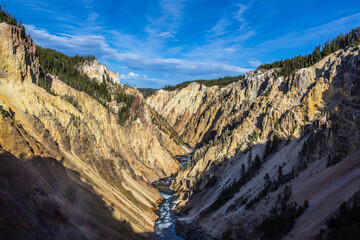 The Grand Canyon in Yellowstone National Park, Wyoming.