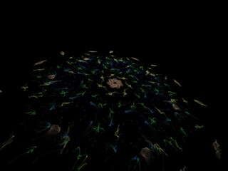 Imaginatory fractal background Image