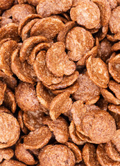 Close up: breakfast cereal chocolate