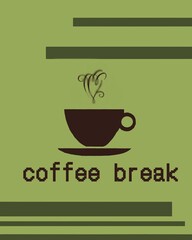 coffee cup icon coffee break cup of hot coffee