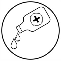 Illustration vector graphic of  Anti-bacterial vector formula for all types of anti-bacterial products