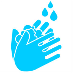 Graphic illustration of hand wash icon vector.  perfect for sign, symbol in public area or company, etc