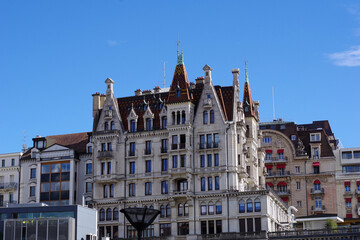 Fototapeta premium Architecture lausannoise, Suisse