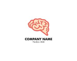 Brain icon logo design vector illustration