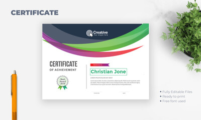 Certificate Layout