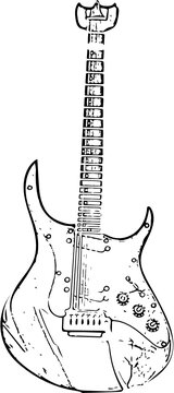 electric guitar sketch