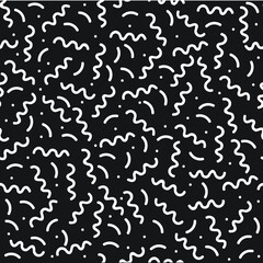 Geometric Vector pattern. Hipster fashion Memphis style.