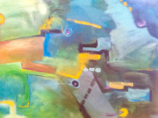 Obraz na płótnie Canvas Stains of abstraction scribbles