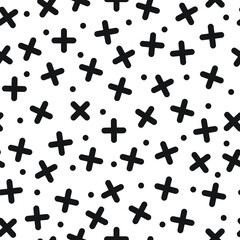 Geometric Vector pattern. Hipster fashion Memphis style.