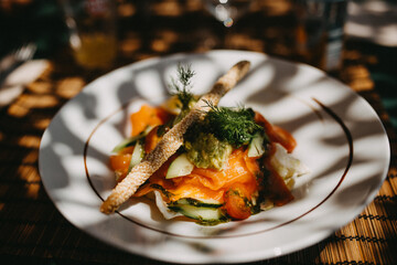 Salade de saumon
