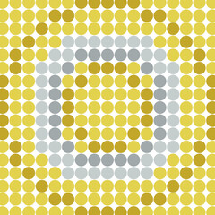 Texture abstract yellow gray geometric circles background. illustrators drawing 