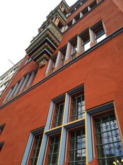 Naklejka premium red wall