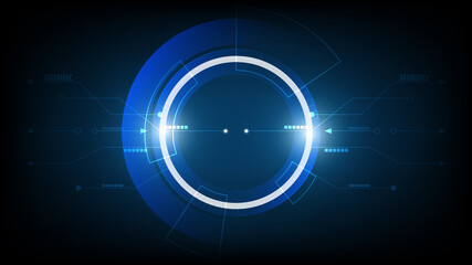 Abstract technology background, Illustration,Hi-tech communication concept innovation background,science and technology digital blue background