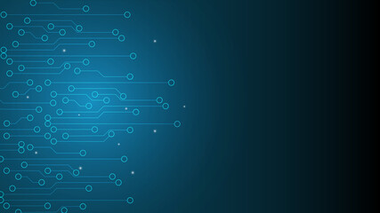 Abstract lines and dots connect background. Technology connection digital data and big data concept.