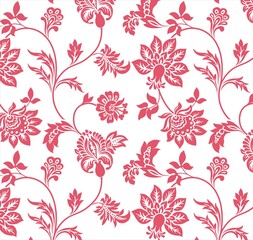 wedding card design, paisley floral pattern , India	