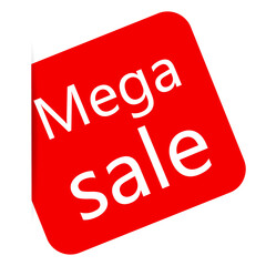 Mega Sale banner. special sale, flat. Vector illustration.