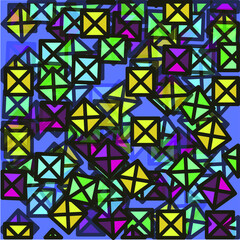seamless geometric pattern with triangles