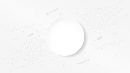 Grey white Abstract technology background,Hi tech digital connect, communication, high technology concept, science, technology background