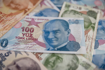 Various Turkish Lira Banknotes