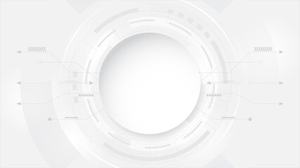 Grey white Abstract technology background,Hi tech digital connect, communication, high technology concept, science, technology background