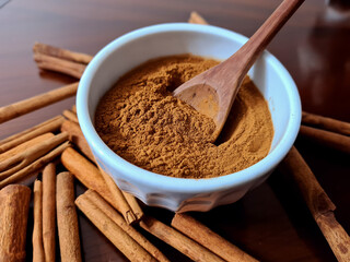 Cinnamon is a spice obtained from the inner bark of several species of trees of the genus Cinnamomum (family Lauraceae), used in both sweet and savory foods.