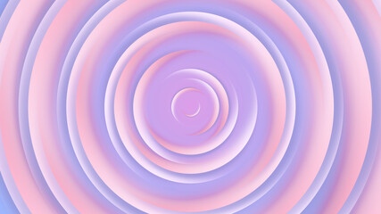 Pink purple circles abstract background.3D illustration with paper cut style.
