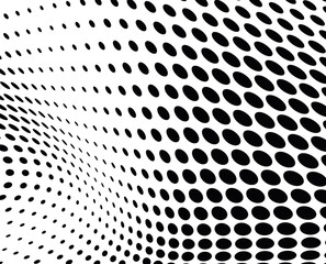 Abstract dotted vector background. Halftone effect