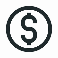 vector illustration of a dollar sign