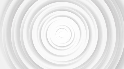 White gray circles abstract background.3D illustration with paper cut style.
