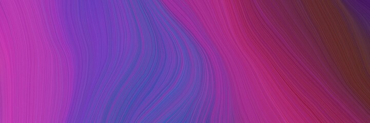 Fototapeta premium colorful and elegant vibrant creative waves graphic with abstract waves illustration with moderate violet, old mauve and dark moderate pink color