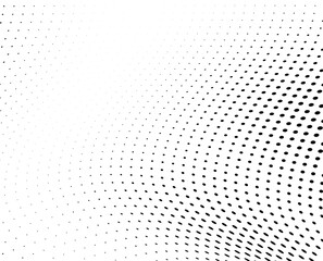 Black and white vector halftone. Industrial half tone texture. Subtle dotted gradient
