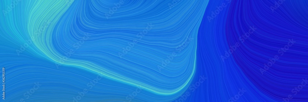 Poster colorful and elegant vibrant creative waves graphic with smooth swirl waves background design with d