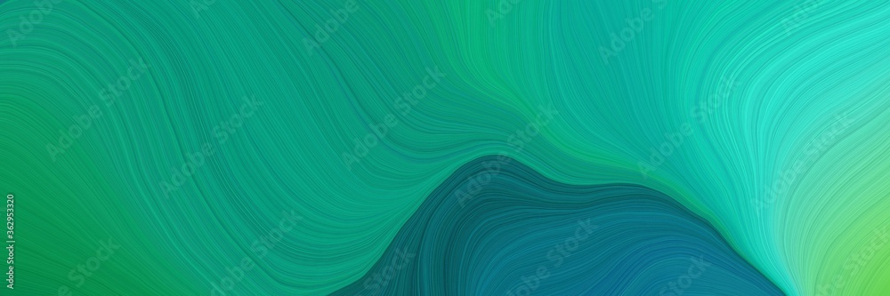 Poster colorful and elegant vibrant abstract artistic waves graphic with smooth swirl waves background illu