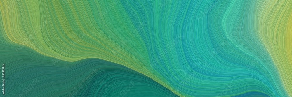 Poster colorful and elegant vibrant background graphic with smooth swirl waves background illustration with