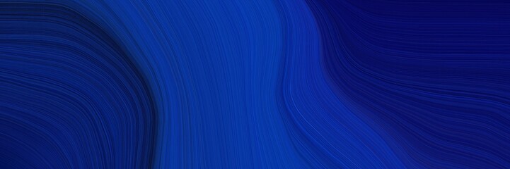 colorful and elegant vibrant background graphic with elegant curvy swirl waves background design with midnight blue, strong blue and very dark blue color