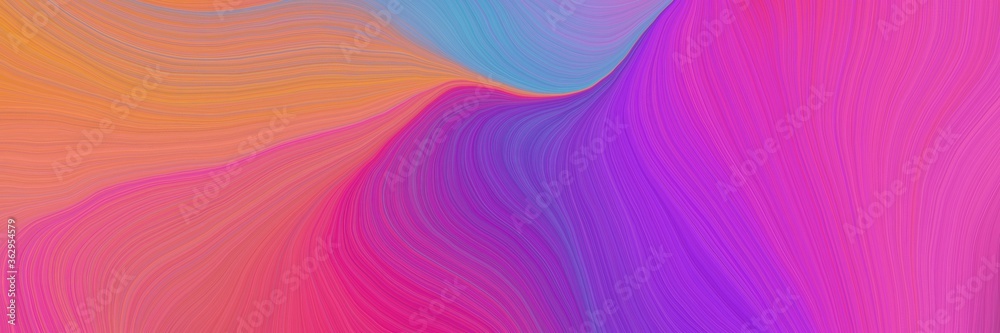 Poster colorful and elegant vibrant artistic art design graphic with smooth swirl waves background design w