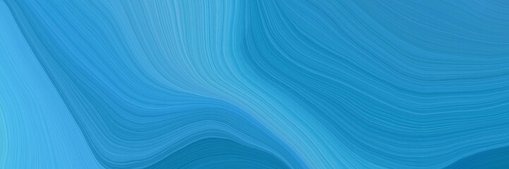 colorful and elegant vibrant background graphic with modern waves background design with steel blue, corn flower blue and medium turquoise color