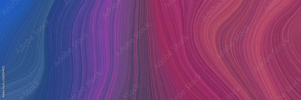 Poster colorful and elegant vibrant abstract art waves graphic with modern soft curvy waves background illu