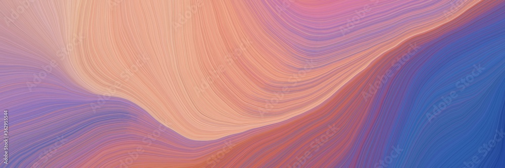 Poster colorful and elegant vibrant abstract artistic waves graphic with elegant curvy swirl waves backgrou