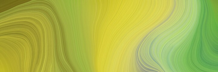 colorful and elegant vibrant creative waves graphic with modern soft curvy waves background design with yellow green, ash gray and pastel orange color