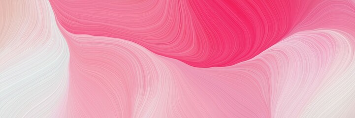 colorful and elegant vibrant abstract art waves graphic with modern waves background design with pastel magenta, moderate pink and misty rose color