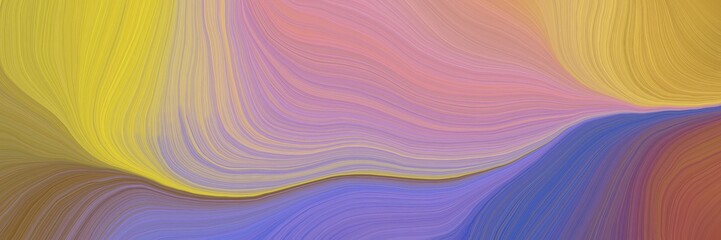 colorful and elegant vibrant abstract art waves graphic with smooth swirl waves background illustration with rosy brown, peru and steel blue color