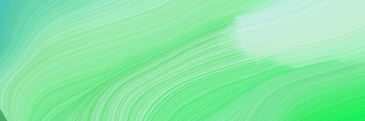 colorful and elegant vibrant background graphic with modern curvy waves background design with light green, tea green and vivid lime green color