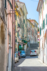 Fototapeta na wymiar Carrara Italien Toskana Stadtansichten