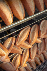 Freshly baked turkish bread ekmek