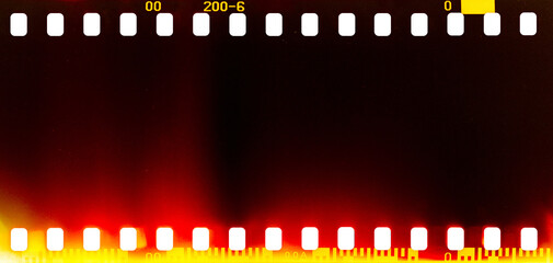 film strip texture with light leaks, abstract background - obrazy, fototapety, plakaty