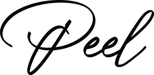 Hand-drawn lettering, food theme. Vector illustration, paint with brush. Isolated phrase on white background.