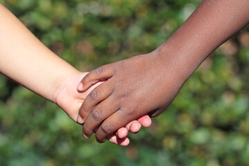 Hands together - no to racism