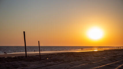 Playa atardecer